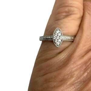 - Tacori sterling silver CZ ring